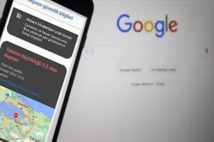 deprem uyarı sistemi google