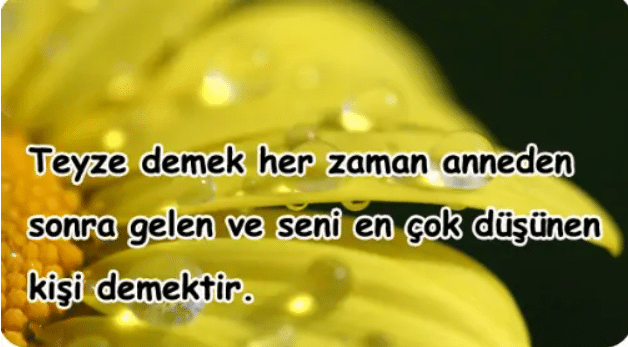 teyze yeğen sözleri
